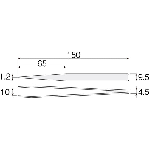 HOZAN ESD竹ピンセット P-863-150 1 本