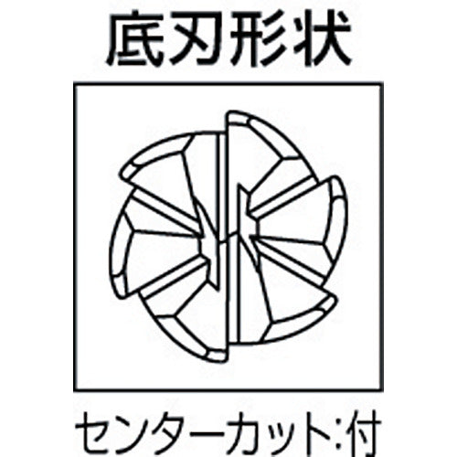 Mitsubishi K 6-blade Impact Miracle Carbide Radius End Mill Medium Blade Length (M) 6 mm VFMDRBD0600R030 1 piece