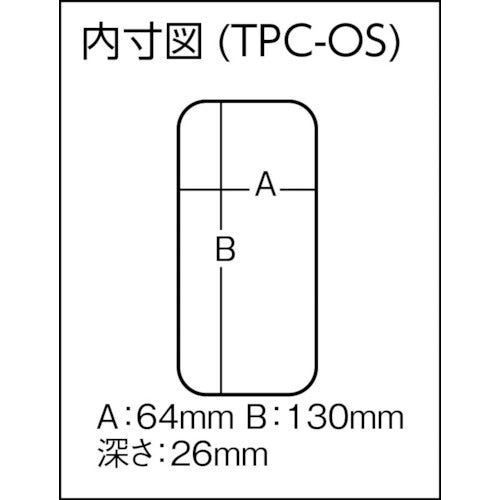 TRUSCO Parts Case 138X77X31 TPC-OS 1 pc