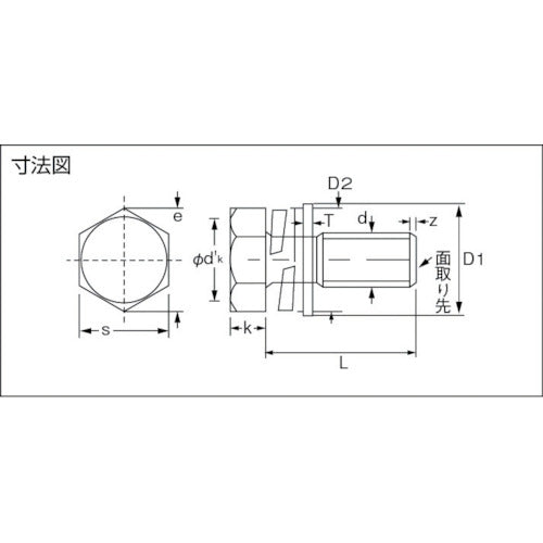 TRUSCO 와셔 임베디드 육각 볼트 트리머 3가 화이트 사이즈 M6 × 12 21 개 입 B716-0612 1 PK