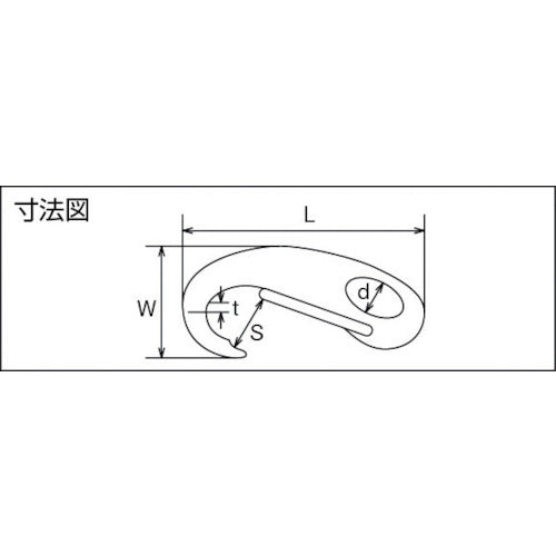 TRUSCO マガタマフック ステンレス製 (1個=1袋) TMF-2 1 個