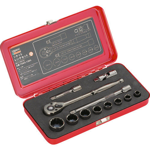 TRUSCO 소켓 렌치 세트 삽입 각 9.5mm 12S TSW3-12BS 1 S