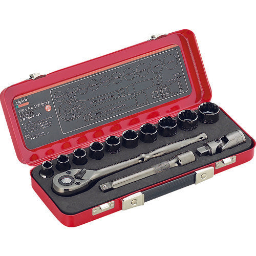 TRUSCO Socket Wrench Set, 12.7mm Drive, 13S, TSW4-13S 1 S
