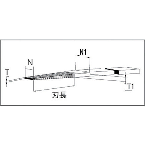 TRUSCO 다이아몬드 테이퍼 야스리 N2.25XT0.65 #170 TDH42K91 1개