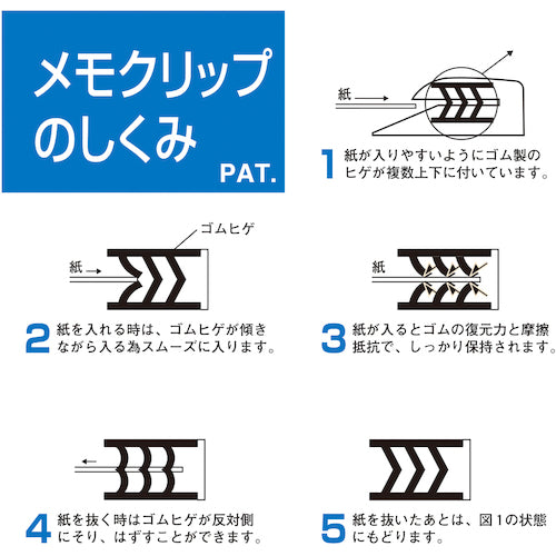 OHTO Memo Holder Memo Clip Magnet Type Blue MC-380M-B 1 piece