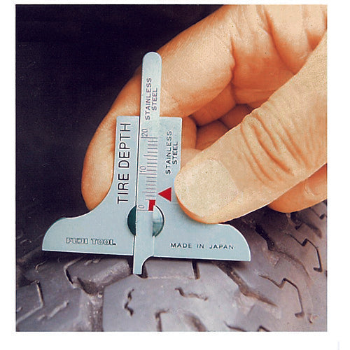 Fuji Tire Depth Gauge, Measurement Capacity 20mm, Base Dimension 58mm, TDG-20, 1 pc