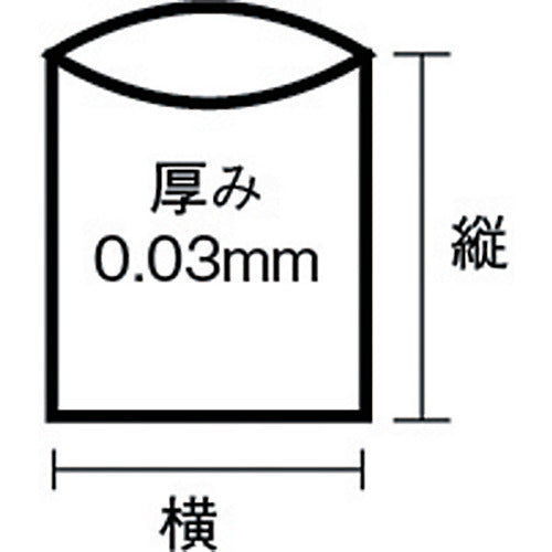 Sekisui 45-type plastic bag, transparent #1 N-9609 1 bag