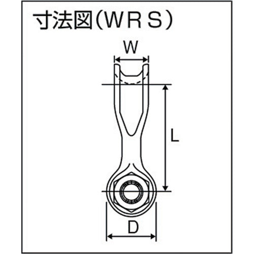 KANSAI 경량형 와이드 샤클 스트레이트 타입 WRSE 5t용 WRSE-5 1개