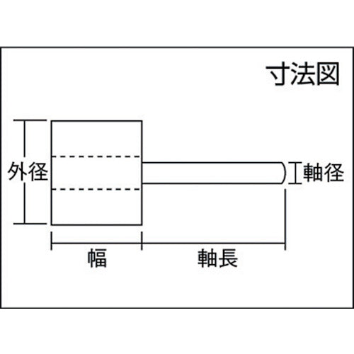 AC マイクロフラップ 軸径3mm #60 外径20×幅20×軸長30 MF2020-60 10 個
