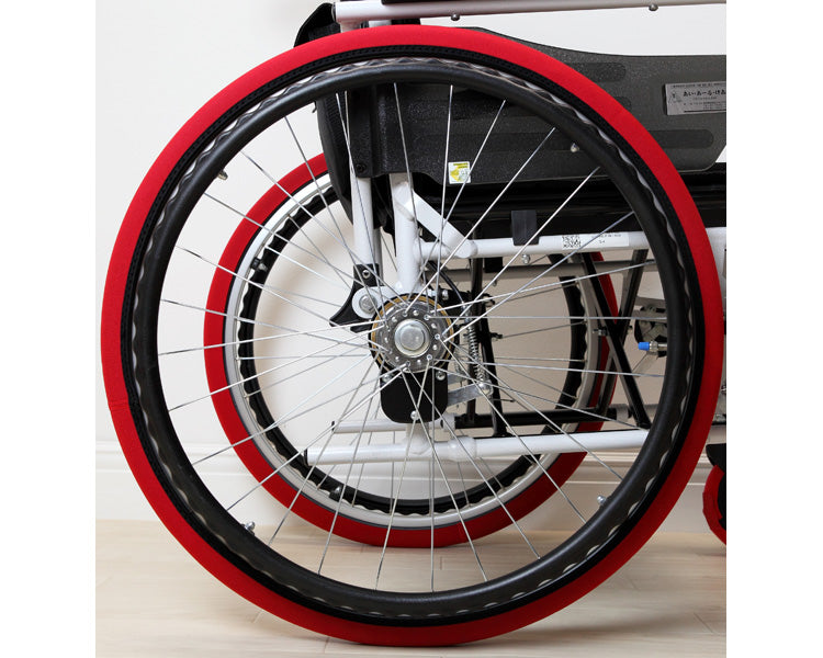 Rear wheel socks 2 pieces / small (S) red for 15-16 inch 1 set