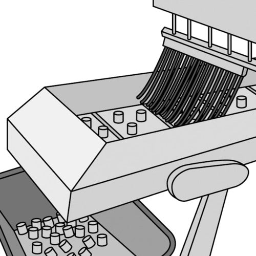 스택 도전성 수지 무늬 제전기계 설치 브러쉬 STAC751 1개