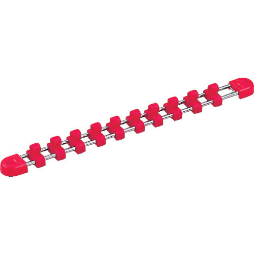 KTC 9.5sq. Socket Holder, 9.5mm drive, 10 sockets, total length 315mm, EHB310, 1 unit