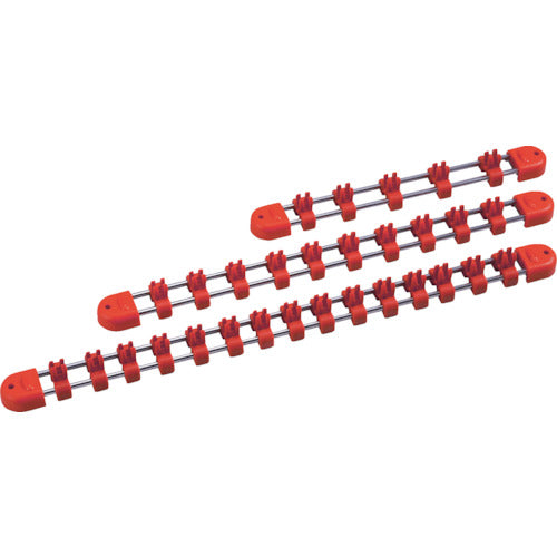 KTC 9.5sq. Socket Holder, 9.5mm drive, 15 sockets, total length 365mm, EHB315, 1 unit