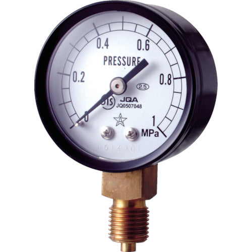 Bottom right Star (pressure gauge) (A-frame vertical type, φ50) Pressure range 0.0 to 0.40 MPa S-11-0.4MP 1 piece