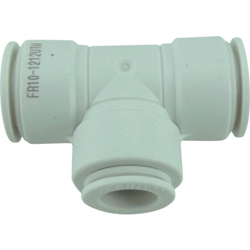 チヨダ チューブ継手 ファイブ異径ユニオンティ W(白) 10mm×12mm(2箇所) FR10-1212UTW 1 個