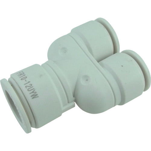Chiyoda Tube Fitting Five Different Diameter Union Y (White) 10mm (2 Places) x 12mm FR10-12UYW 1 Piece