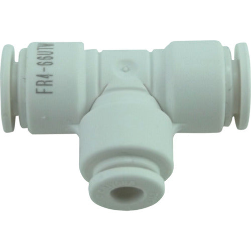 チヨダ チューブ継手 ファイブ異径ユニオンティ W(白) 4mm×6mm(2箇所) FR4-66UTW 1 個