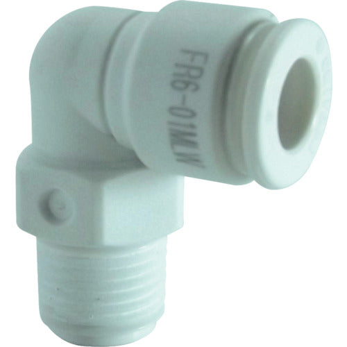 치요다 튜브 피팅 파이브 수지 메일 엘보 W(흰색) 6mm·R1/8 FR6-01MLW 1개