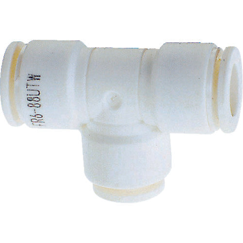 チヨダ チューブ継手 ファイブ異径ユニオンティ W(白) 6mm×8mm(2箇所) FR6-88UTW 1 個