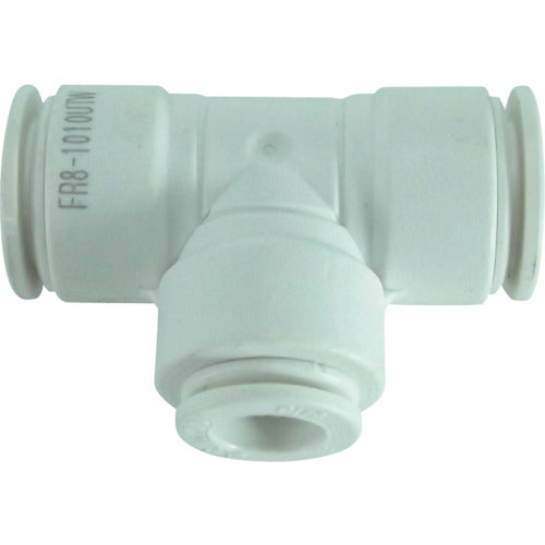 チヨダ チューブ継手 ファイブ異径ユニオンティ W(白) 8mm×10mm(2箇所) FR8-1010UTW 1 個