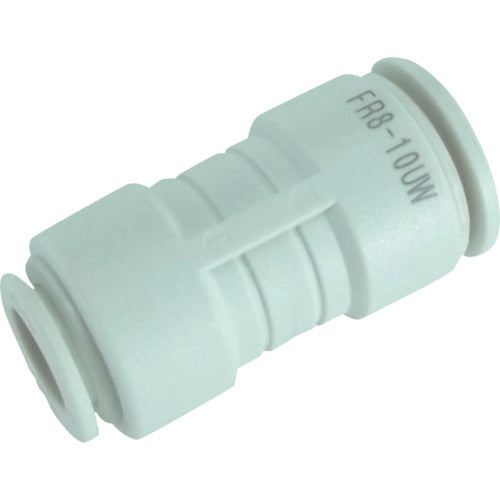チヨダ チューブ継手 ファイブ異径ユニオン W(白) 8mm×10mm FR8-10UW 1 個