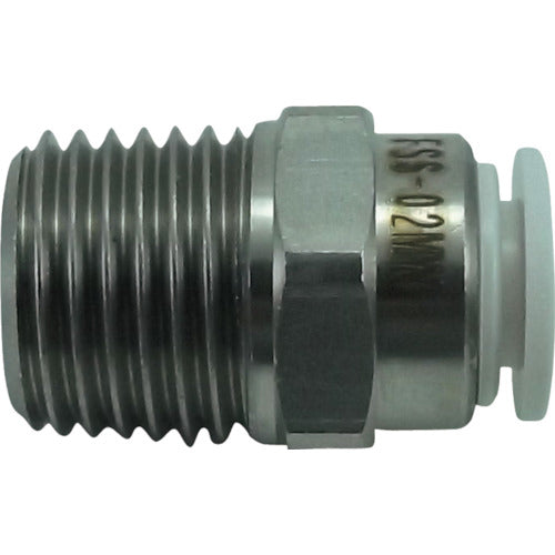 Chiyoda Five SUS Male Connector White 6mm R1/4 FS6-02MW 1 pc