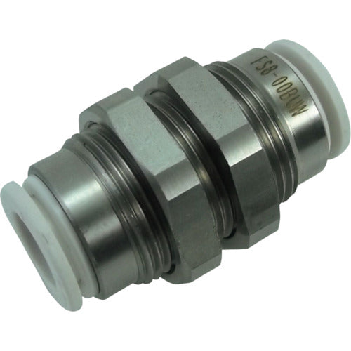 치요다 파이브 SUS 벌크 헤드 유니온 화이트 8mm FS8-00BUW 1개