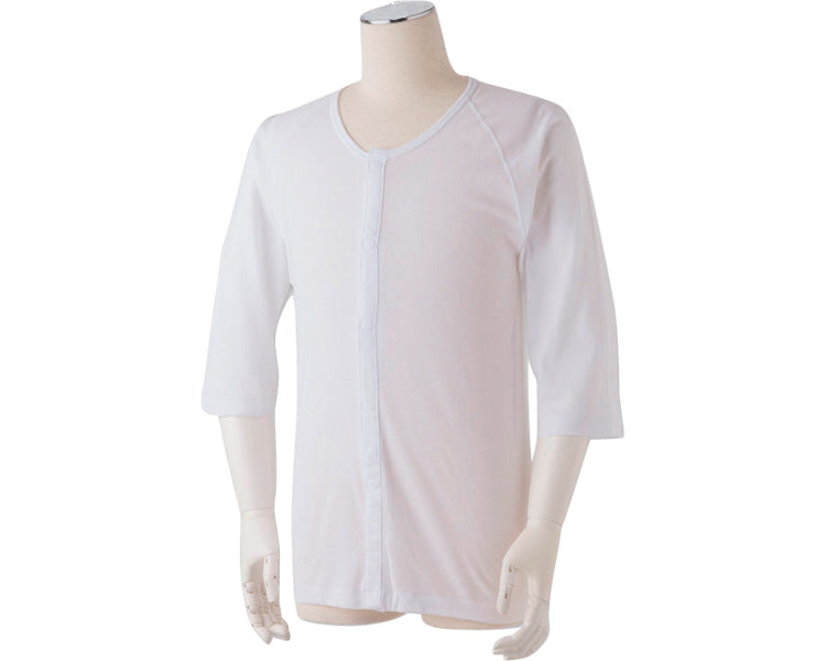 원터치식 속옷 7분 소매 신사용 / SM-W2 화이트 L 1장