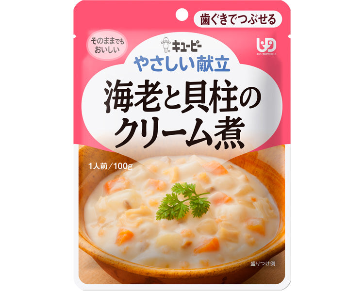 キユーピーやさしい献立 Y2-19 海老と貝柱のクリーム煮 / 20149 100g 1 個