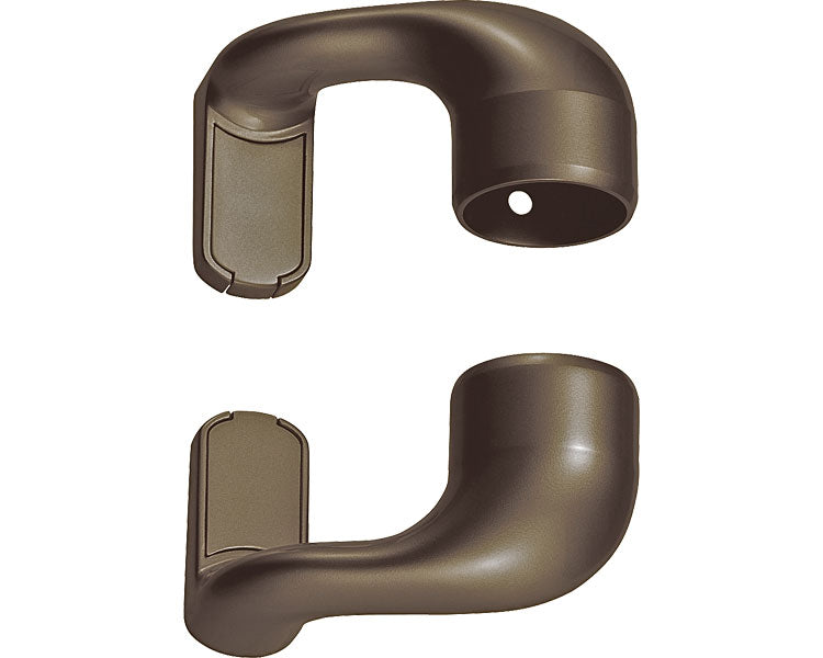 φ35 Vertical frame extension slim bracket with cover, upper and lower set / 040-5015 Brown BD-49B 1 set