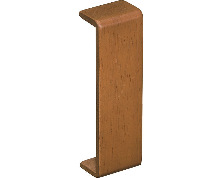 Wooden end cover for base plate, for solid walls, 100mm / 040-2380 M Brown BH-22MB 1 pc