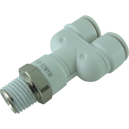 チヨダ ファイブメイルブランチワイ W(白)10mm・R1/4 F10-02MYW 1 個