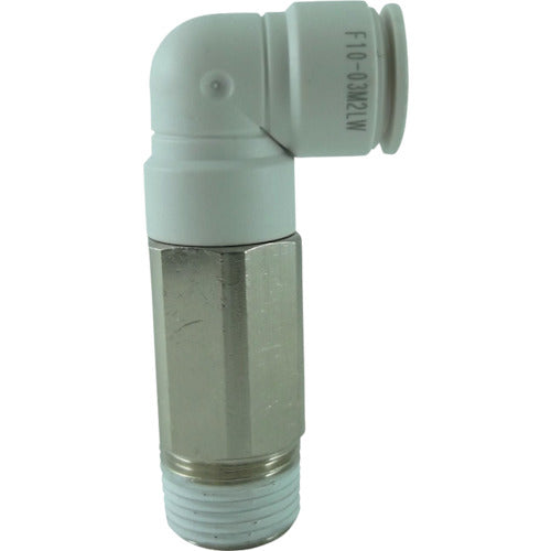 Chiyoda Hose Fitting Five Long Male Elbow W (White) 10mm R3/8 F10-03M2LW 1 pc