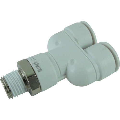 치요다 파이브 메일 브랜치 와이 W(흰색) 12 mm·R1/4 F12-02MYW 1개