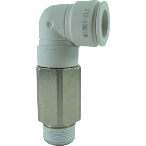 치요다 호스 피팅 파이브 롱메일 엘보 W(흰색) 12mm・R3/8 F12-03M2LW 1개