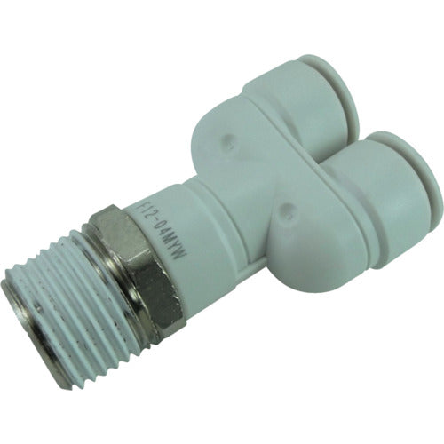 치요다 파이브 메일 브랜치 와이 W(흰색) 12 mm·R1/2 F12-04MYW 1개