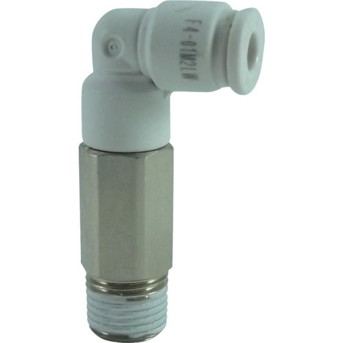 Chiyoda Hose Fitting Five Long Mail W (White) 4mm R1/8 F4-01M2LW 1 pc