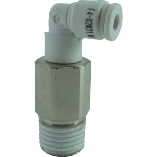 Chiyoda Hose Fitting Five Long Male Elbow W (White) 4mm R1/4 F4-02M2LW 1 pc