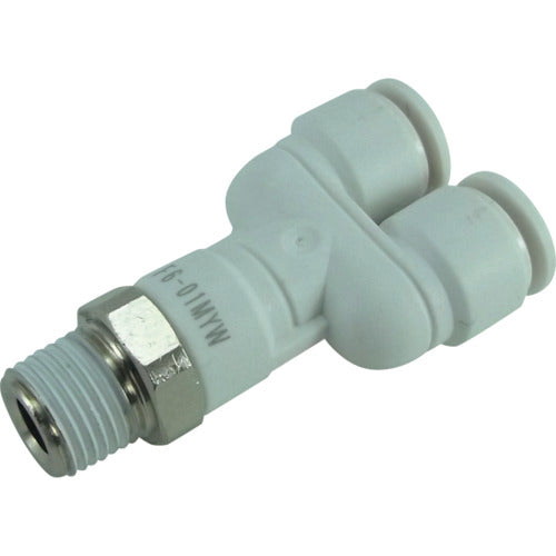 치요다 파이브 메일 브랜치 와이 W(흰색) 6 mm·R1/8 F6-01MYW 1개