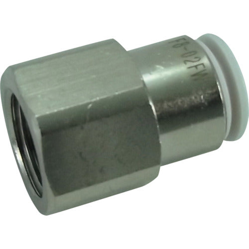 Chiyoda Five Female Connector W (White) 6mm RC 1/4 F6-02FW 1 piece