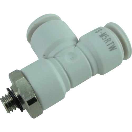 Chiyoda Hose Fitting Five Male Runtee W (White) 6mm M5 x 0.8 F6-M5RTW 1 pc