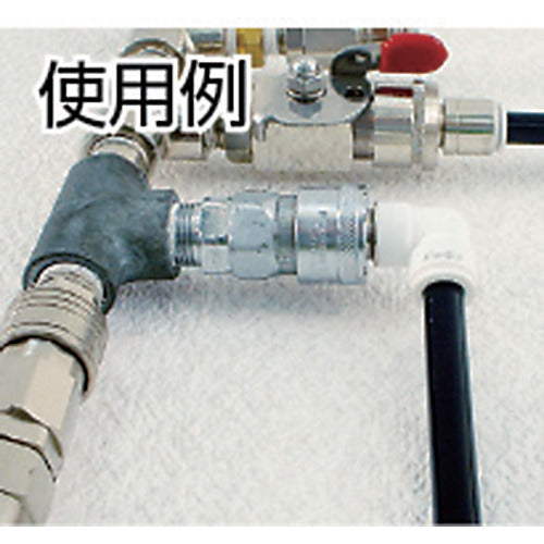 Chiyoda Tube Fitting Five Built-in Coupling Elbow Plug W (White) 6mm F6-PLW 1 pc