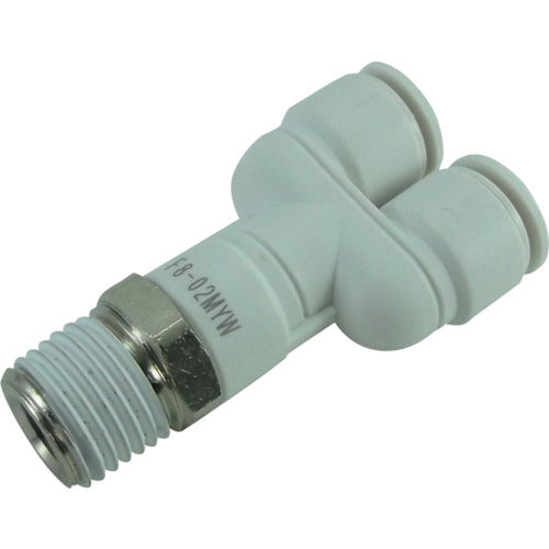 치요다 파이브 메일 브랜치 와이 W(흰색) 8 mm·R1/4 F8-02MYW 1개