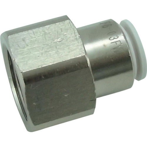 チヨダ ファイブフィメイルコネクタ W(白)8mm・RC3/8 F8-03FW 1 個