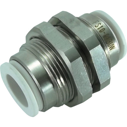 치요다 파이브 SUS 벌크 헤드 유니온 화이트 10mm FS10-00BUW 1개