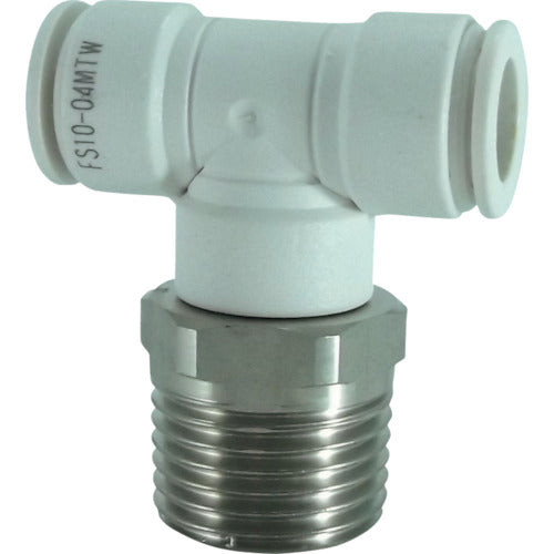 チヨダ ファイブSUSメイルブランチティ 白 10mm・R1/2 FS10-04MTW 1 個