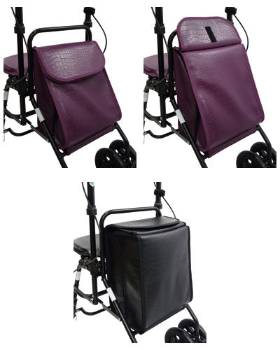 Bag set for ensemble / floral pattern (black base) 1 pc