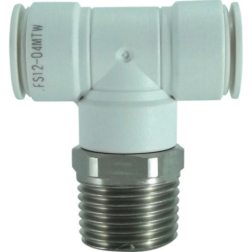 チヨダ ファイブSUSメイルブランチティ 白 12mm・R1/2 FS12-04MTW 1 個