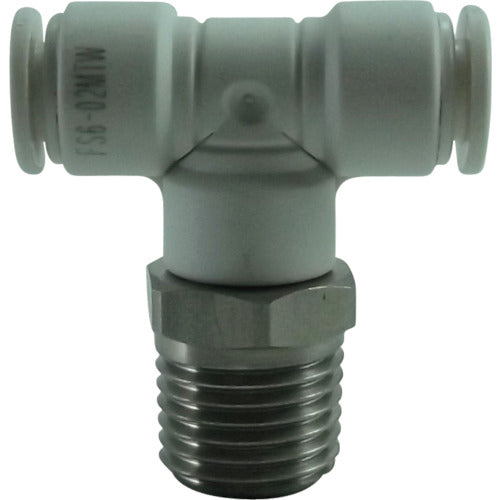 チヨダ ファイブSUSメイルブランチティ 白 6mm・R1/4 FS6-02MTW 1 個