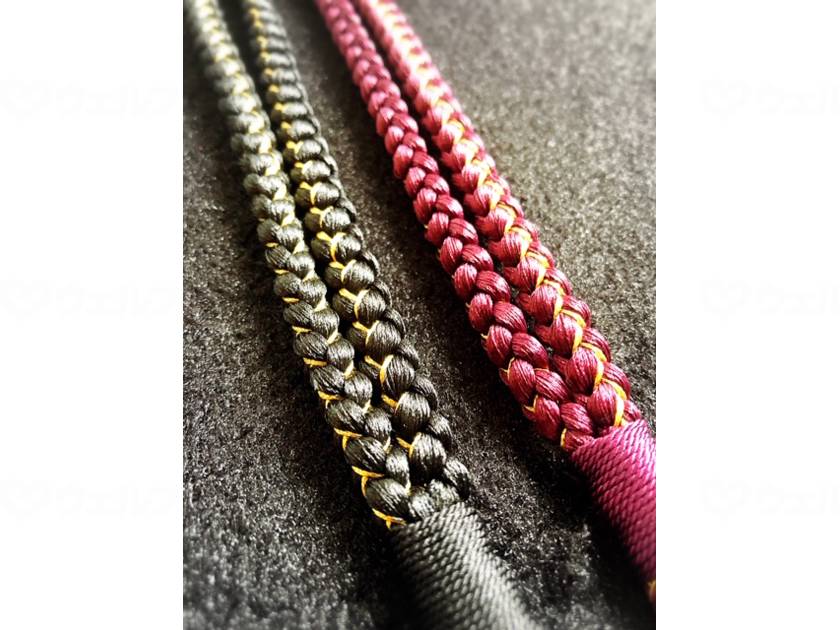 中央化成品杖ストラップ レッド×ゴールド